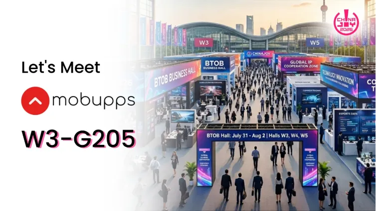 Mobupps 确认参展 2026 ChinaJoy BTOB,链接全球优质流量,就在 W3-G205 https://cms3.chinajoy.net/157/upload/resources/image/102614.png?token=Bearer eyJhbGciOiJIUzUxMiJ9.eyJpc3MiOiJlY2hpc2FuIiwic3ViIjoie1wiY2xpZW50XCI6XCJXRUJcIixcInR5cGVcIjpcIlVTRVJcIixcIm5hbWVcIjpcInVzZXIyX2FwaVwiLFwic2lnbmF0dXJlXCI6bnVsbCxcImV4cGlyZXNfaW5cIjoxODAwMDAwMH0iLCJpYXQiOjE3ODE2NjQ0MjIsImV4cCI6MTc4MTY4MjQyMn0.KyzwnsecoKz_PDs2WV5sIMwr8qVq4lACDJx1TrrRJB5WUSmpVcCNDIBThpESsOt7n3QFCufY27tOKqF5LgHKUg